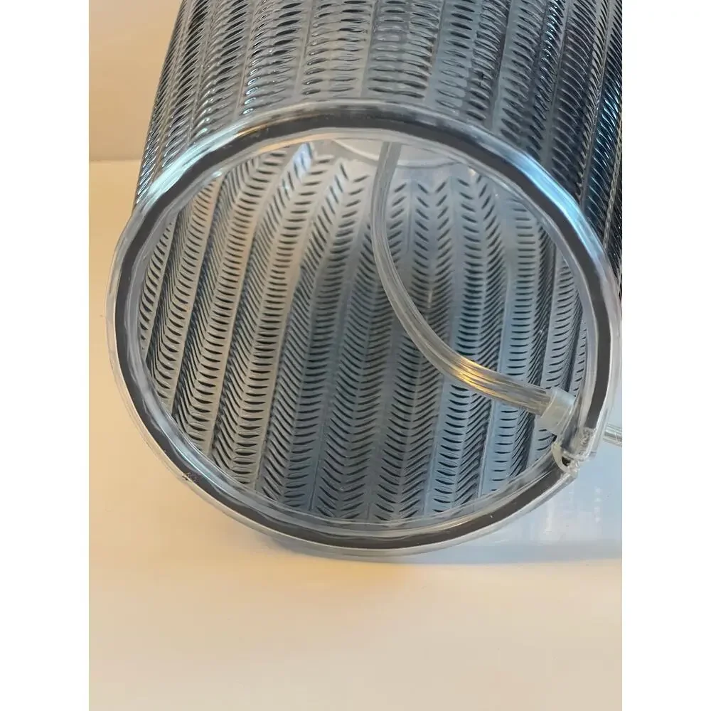 Style Craft Blue Glass Table Lamp